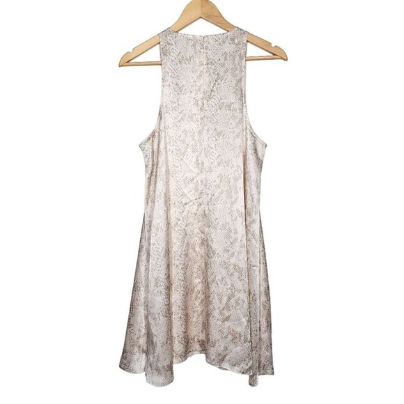 ATM Anthony Thomas Melillo Snake Print Silk Mini Dress in Pale Pink Womens Mediu - Picture 5 of 12